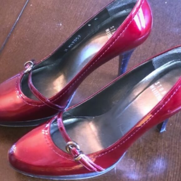 Stuart Weitzman Red High Heels Size 6 M - Picture 4 of 11